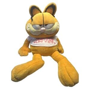 HUGE 42” Garfield Jumbo Plush “Are We Having Fun Yet” Tee 1978